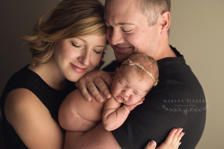 Mom and Dad with Calgary Newborn