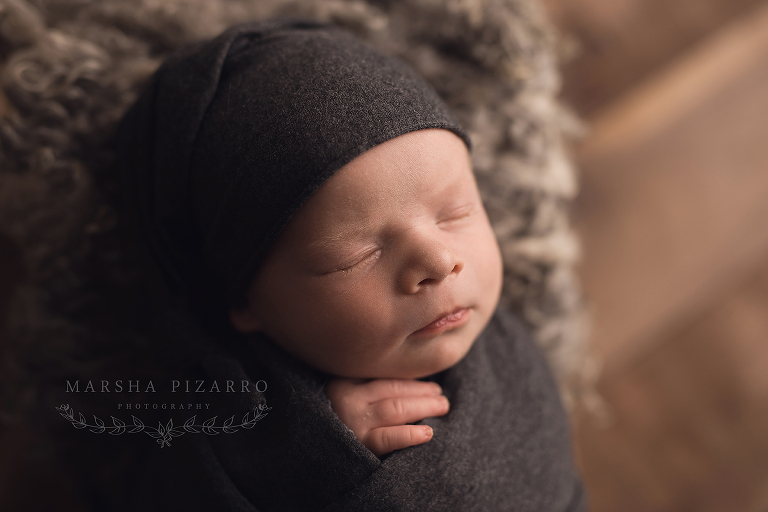 newborn in neutral colors