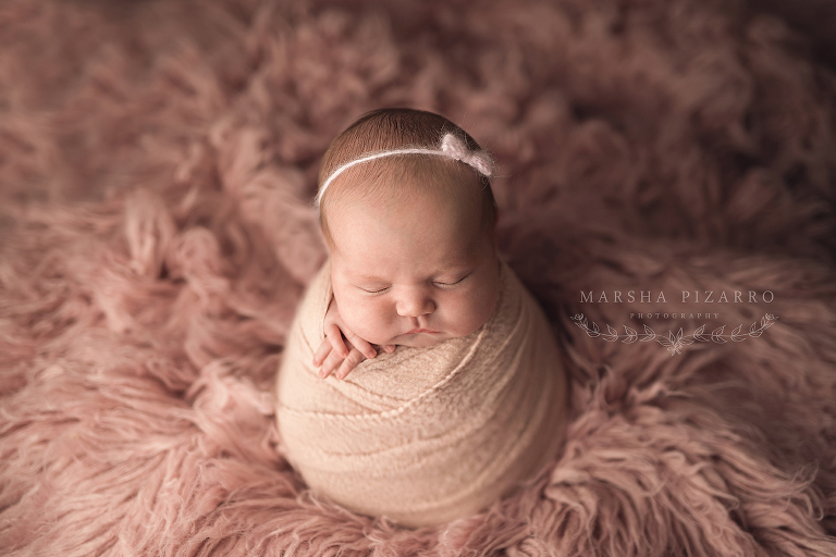 bundled up baby girl